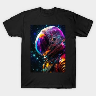 Cosmic Explorer - Side Profile Astronaut T-Shirt